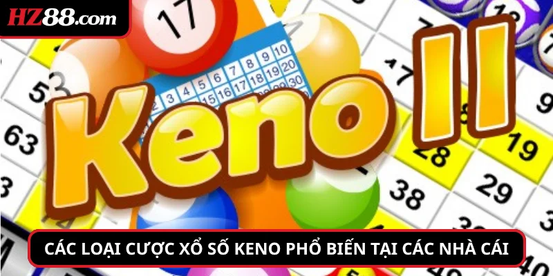 Các loại cược Xổ Số Keno phổ biến tại các nhà cái