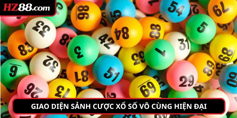 Giao diện sảnh cược xổ số vô cùng hiện đại