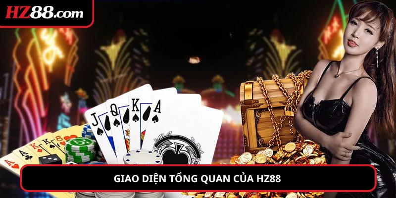 Giao diện tổng quan của hz88 