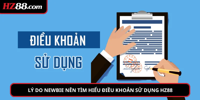Lý do newbie nên tìm hiểu điều khoản sử dụng HZ88