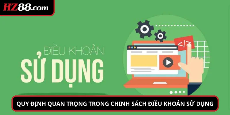 Một số quy định quan trọng trong chính sách điều khoản sử dụng